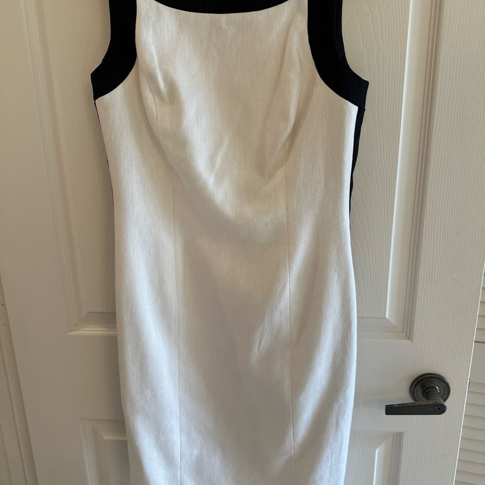 Lauren Ralph Lauren Black and White Midi Dress